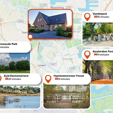 Amsterdam Group - 26 Beds - Jacuzzi & Sauna Βίλα Zwanenburg