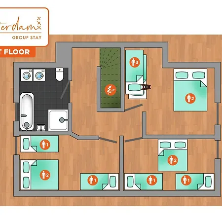 Amsterdam Group - 26 Beds - Jacuzzi & Sauna 别墅 兹瓦嫩堡